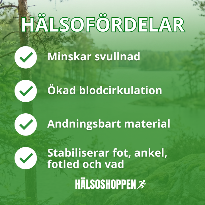 Långa unisex kompressionsstrumpor för aktiva dagar. Ger benstöd och komfort vid sport, träning, resor och vardagsbruk.