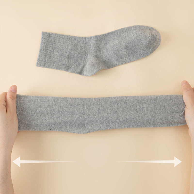 "Unisex kompressionsstrumpor för sommaren, tunna och andningsbara bomullssockor, ribbad manschett, passar storlek 36-43."