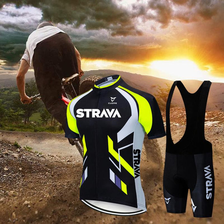 "Unisex kortärmad cykeltröja, snabbtorkande, andas, i färgstark design, lämplig för cykling, outdoor, sport."