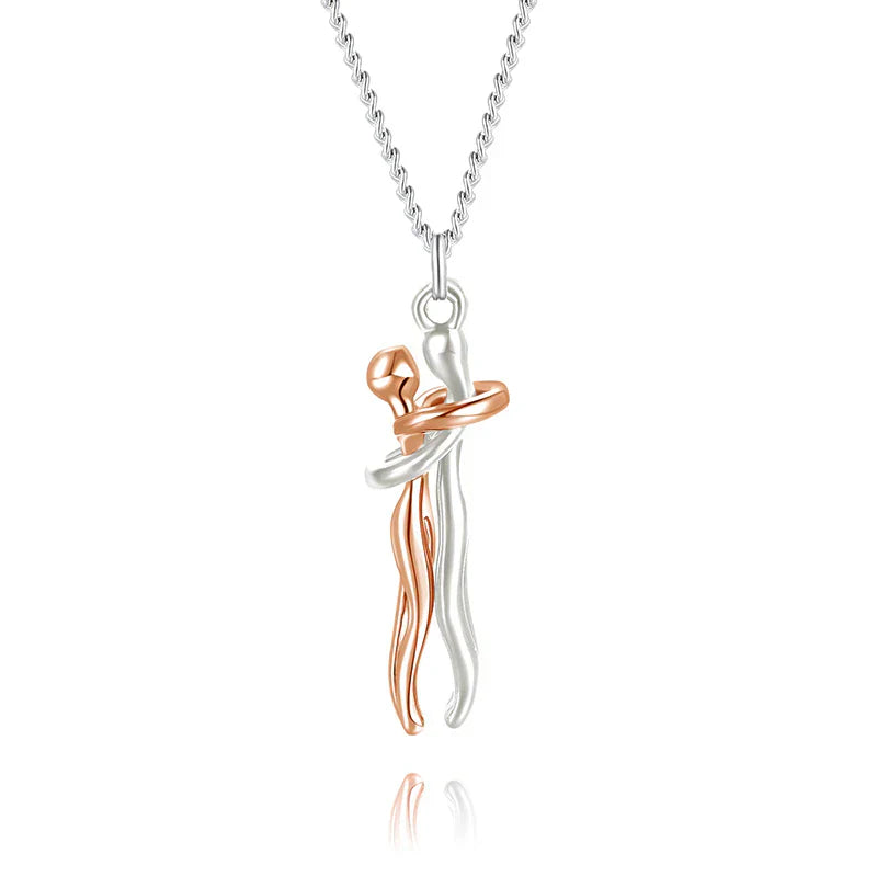 Romantiskt parhalsband, kramhalsbandet är en vacker symbol för evig kärlek och starka band mellan två.