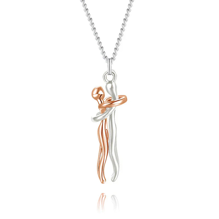 Romantiskt parhalsband, kramhalsbandet är en vacker symbol för evig kärlek och starka band mellan två.