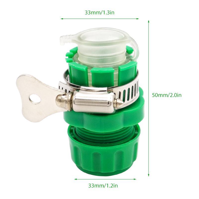 Unisex kranadapter med metallspänne. Högkvalitativ, mångsidig användning, tåligt gummimaterial, enkel installation.