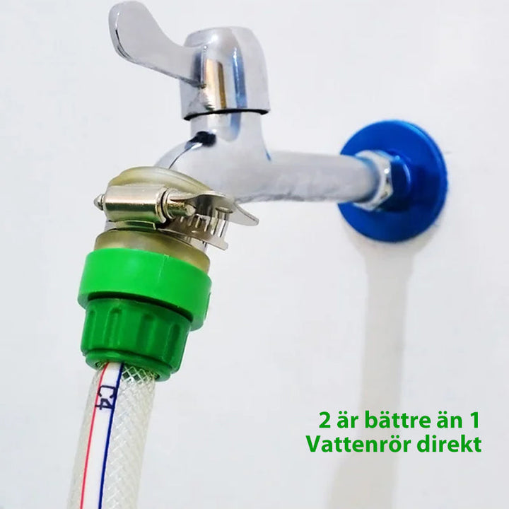 Unisex kranadapter med metallspänne. Högkvalitativ, mångsidig användning, tåligt gummimaterial, enkel installation.