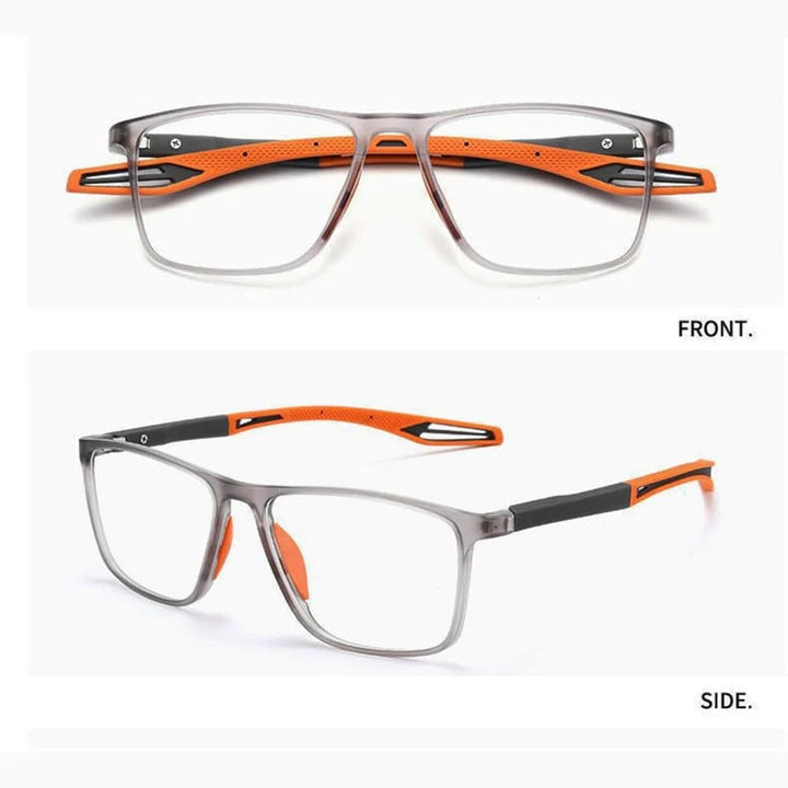 Progressiva läsglasögon med anti-blåljusfilter för unisex, skyddar ögonen vid skärmtid.