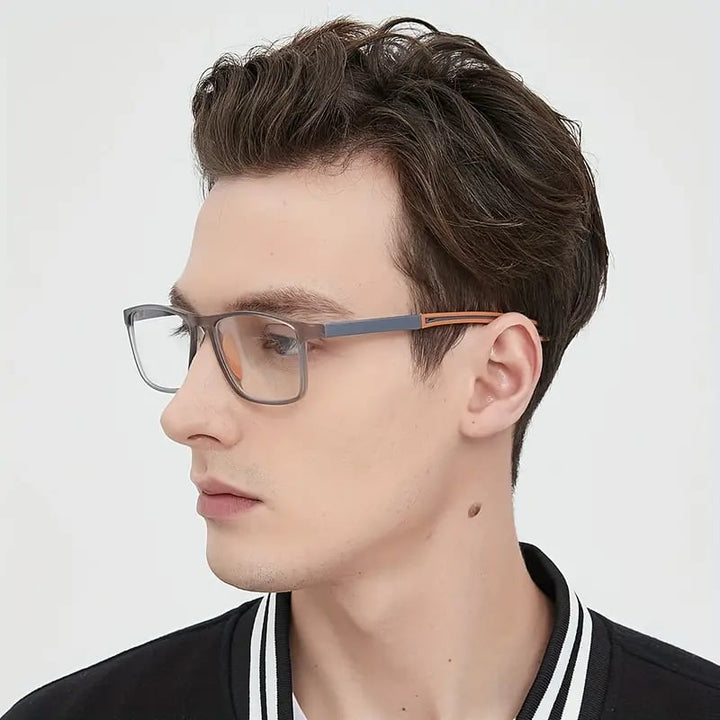 Moderna unisex glasögon, progressiva med blåljusfilter, ultralätta för stil & funktion.