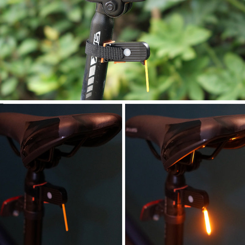 "Unisex LED-baklykta för cykel, elegant design, hög synlighet, flera färger, lång batteritid, perfekt för dag och natt"