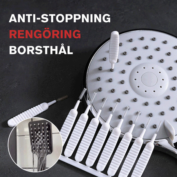 "Unisex mini rengöringsborste med flexibla nylonborst, slitstark för effektiv rengöring av svåråtkomliga områden, kompakt sto