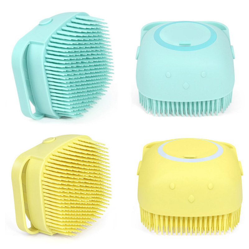 Unisex mjuk silikon badmassageborste i flera färger, ergonomisk design, perfekt för daglig vård och rengöring.