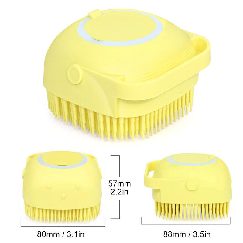 Unisex mjuk silikon badmassageborste i flera färger, ergonomisk design, perfekt för daglig vård och rengöring.