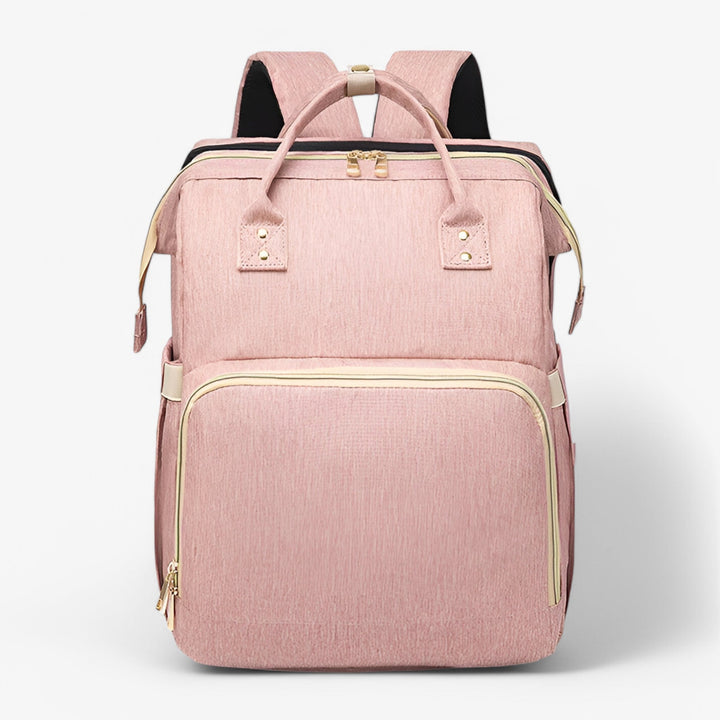 Present till nyfödd: Unisex skötväska med praktisk utfällbar bärbar babysäng. Vattenresistent.