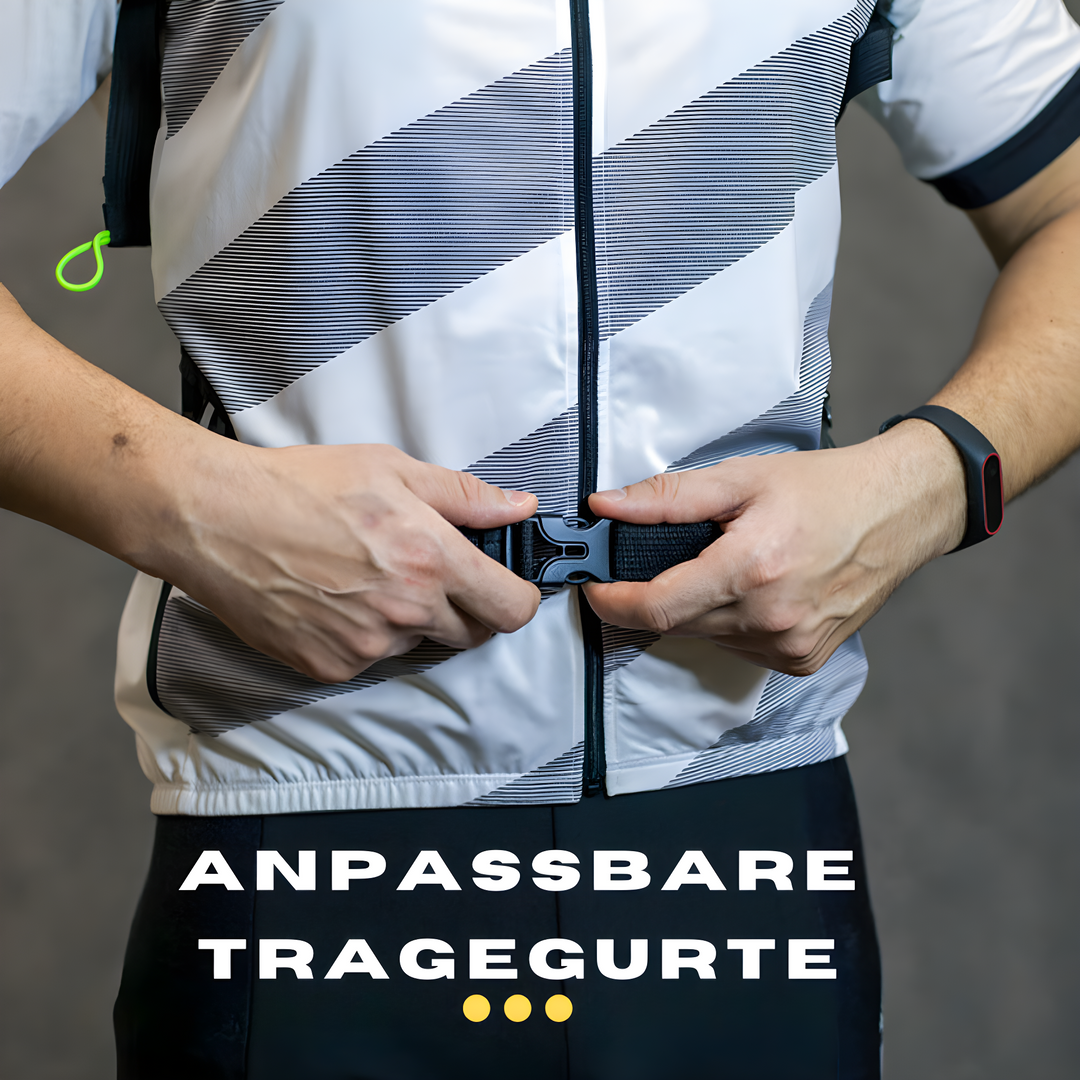 Ergonomisk vätskeryggsäck unisex för cykling och löpning. Justerbara remmar för bekväm sport.