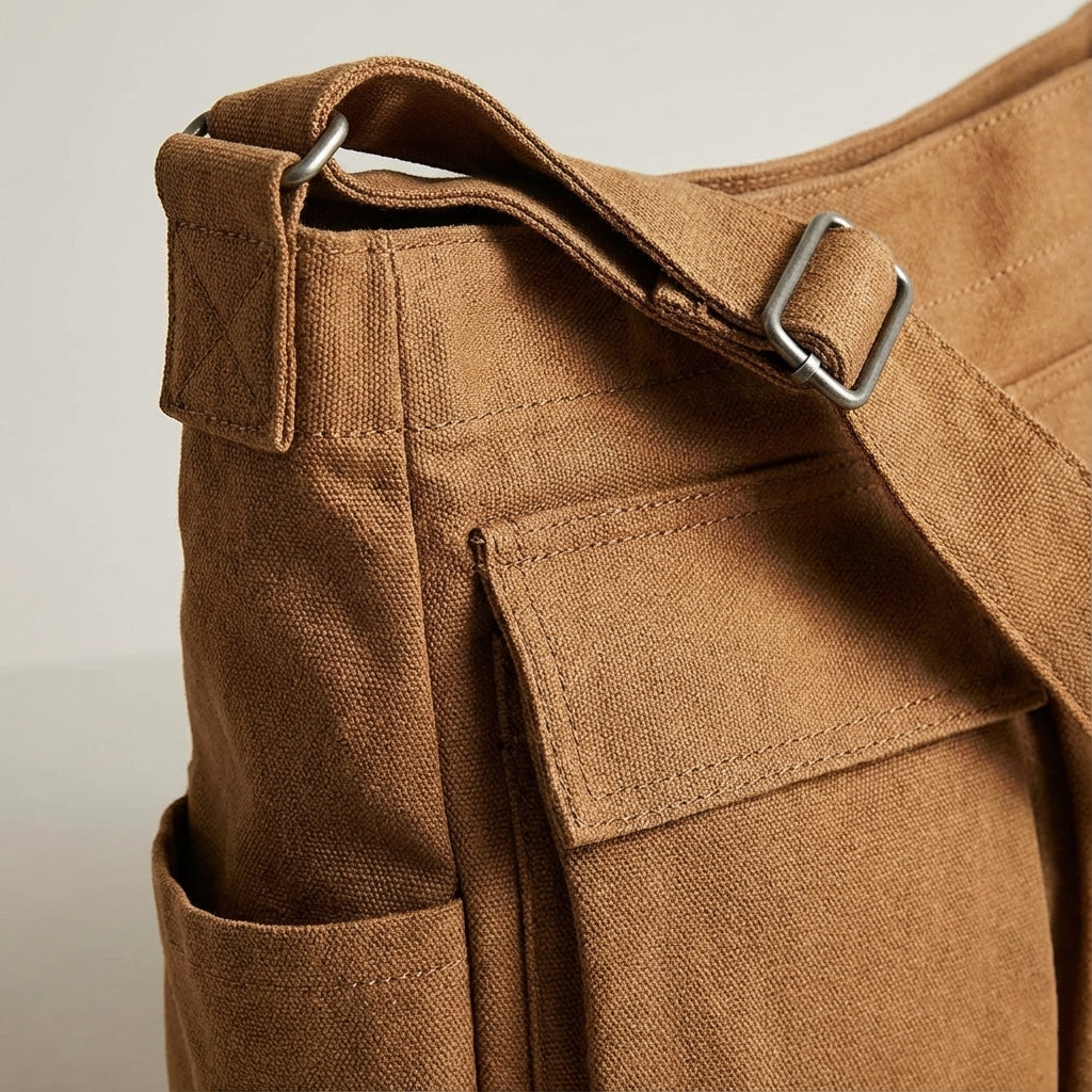 Stilren unisex väska, Packlite organiseringsväska i canvas. Perfekt vardagsväska med smarta fack.