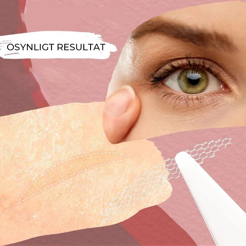 "Unisex osynlig dubbel ögonlockssticka, vattenaktiverad, skapar en naturlig look och ungdomlig utstrålning på alla hudtoner."