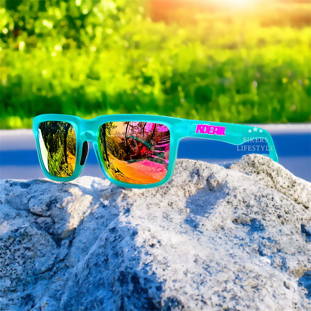 Mångsidiga unisex sportglasögon med blåljusfilter, polarisering & UV400. Perfekta för aktiv livsstil.