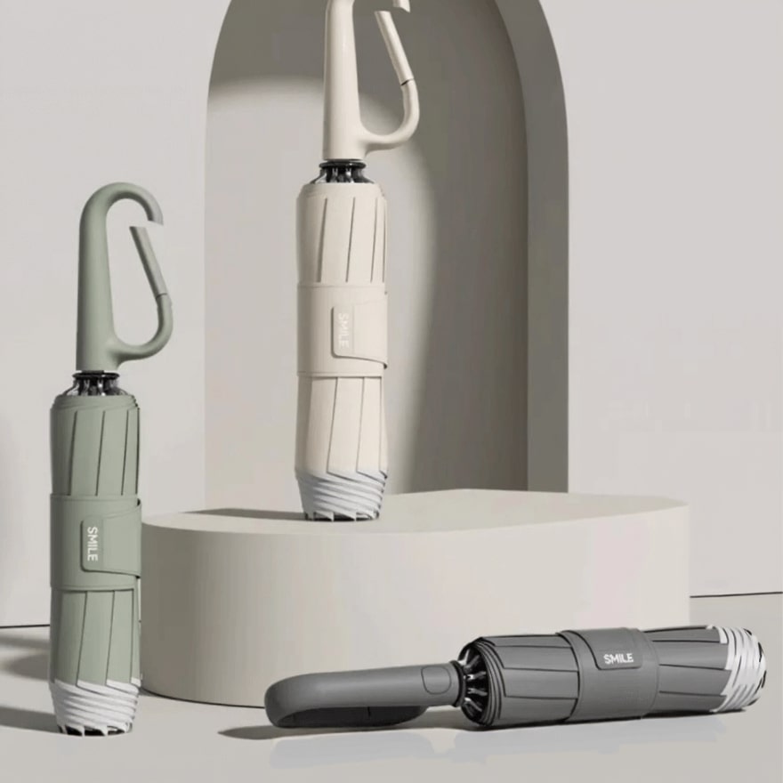 Unisex regnparaply med reflexer. Stormsäkert och robust väderskydd för vuxna utomhus.