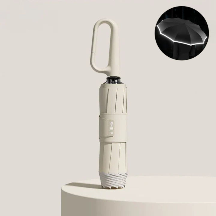 Stormsäkert paraply med reflexer för ökad säkerhet. Perfekt som utomhus tillbehör.