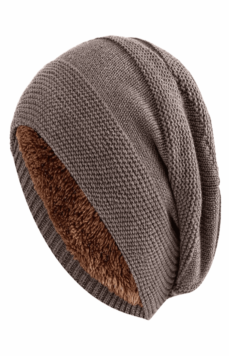 Presenttips: Mjuk unisex slouchy mössa Imogen, perfekt för vinter och kalla dagar.