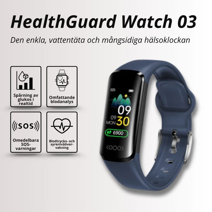 Unisex smartklocka ger notiser, mäter puls & blodtryck. Din digitala hälsokamrat med sportlägen.