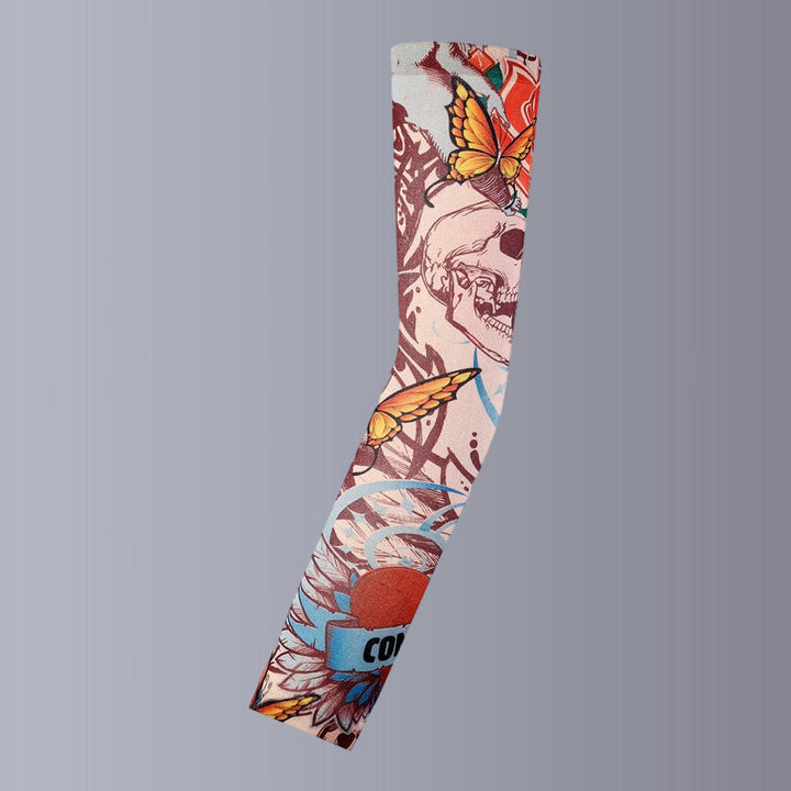 "Unisex solskyddsärmar med tatuering design i nylon, fängslande mönster, perfekt för stil och solskydd, unisex mode."