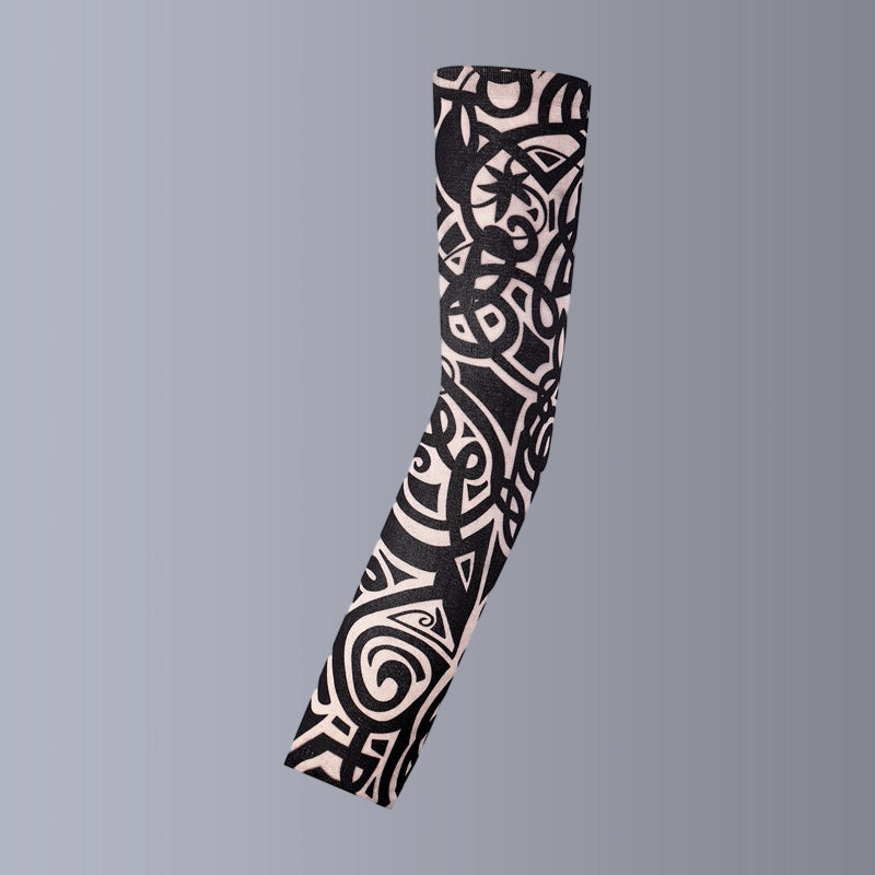 "Unisex solskyddsärmar med tatuering design i nylon, fängslande mönster, perfekt för stil och solskydd, unisex mode."