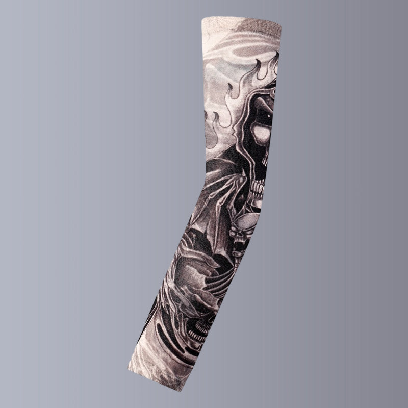 "Unisex solskyddsärmar med tatuering design i nylon, fängslande mönster, perfekt för stil och solskydd, unisex mode."