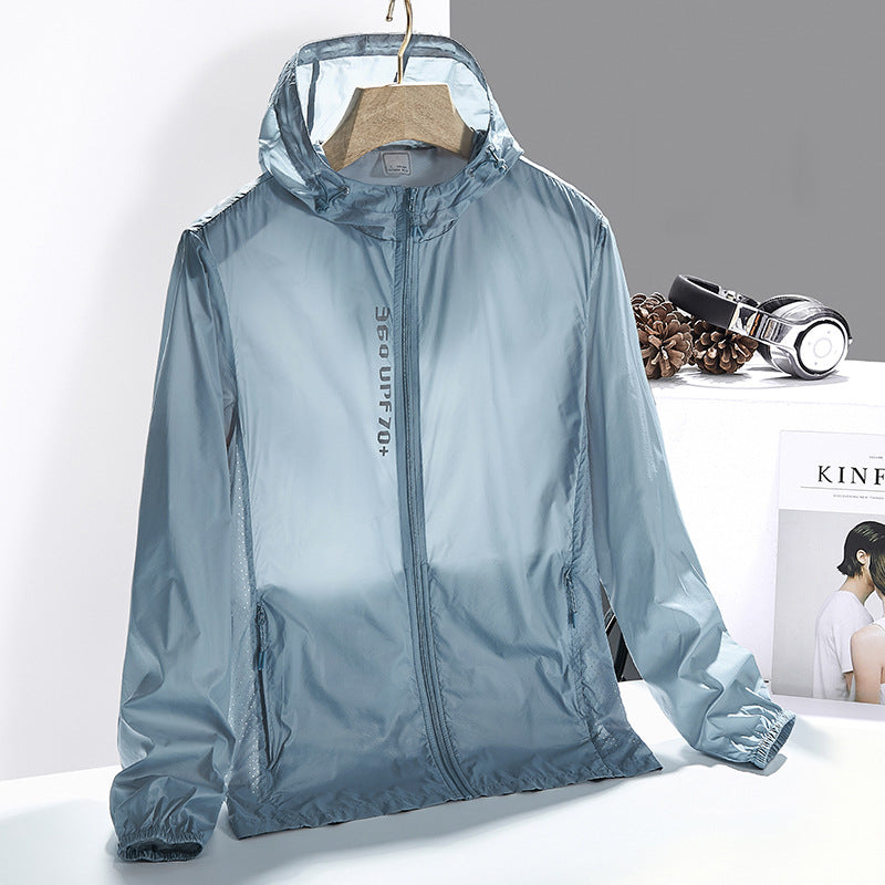 "Unisex solskyddsjacka med UPF 70, lätt design, fyrvägsstretch i flera färger för utomhusaktiviteter."