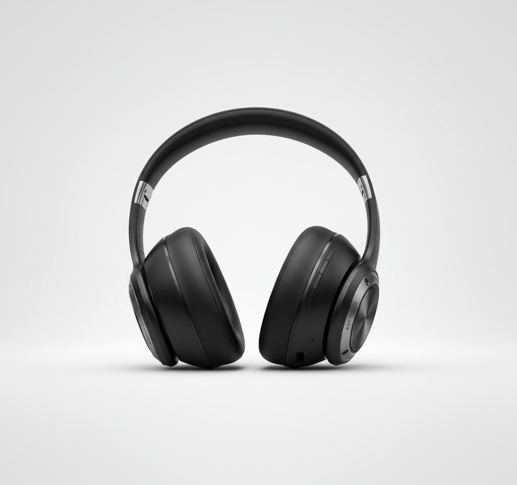 Hopfällbara SoundFold Bluetooth-hörlurar, perfekta för resor. Ger brusfri lyssning och komfort.