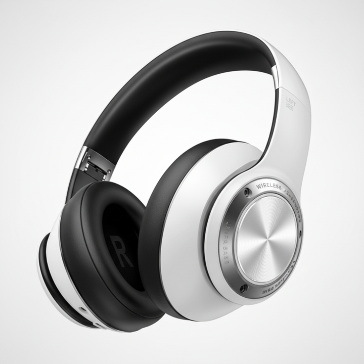 SoundFold hopfällbara trådlösa hörlurar med USB-C, utmärkta för resor, kontor och aktiv livsstil.