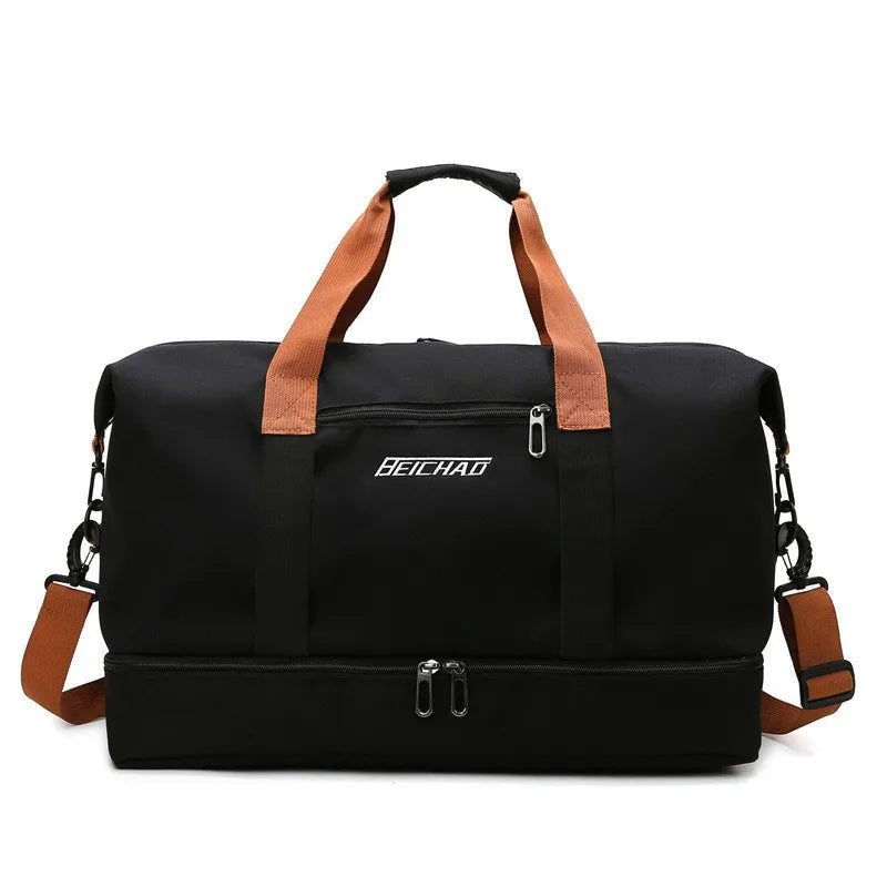 Stor fritidsväska & sportväska med ventilerat skofack. Perfekt duffelbag för utrustning.