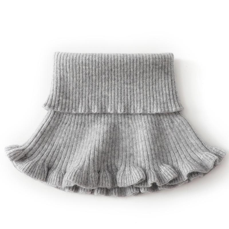 Unisex stickad krage i bomull, elegant och varm, finns i 8 färger, passar både män och kvinnor, stil och komfort.