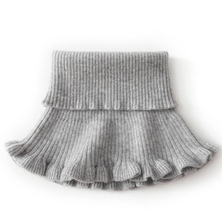 Unisex stickad krage i bomull, elegant och varm, finns i 8 färger, passar både män och kvinnor, stil och komfort.