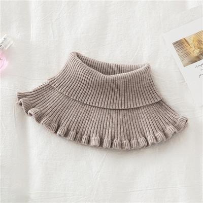 Unisex stickad krage i bomull, elegant och varm, finns i 8 färger, passar både män och kvinnor, stil och komfort.