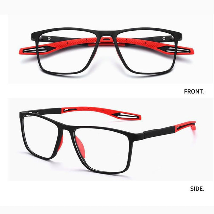 Unisex multifokala läsglasögon med modern design, för klar syn och komfort.