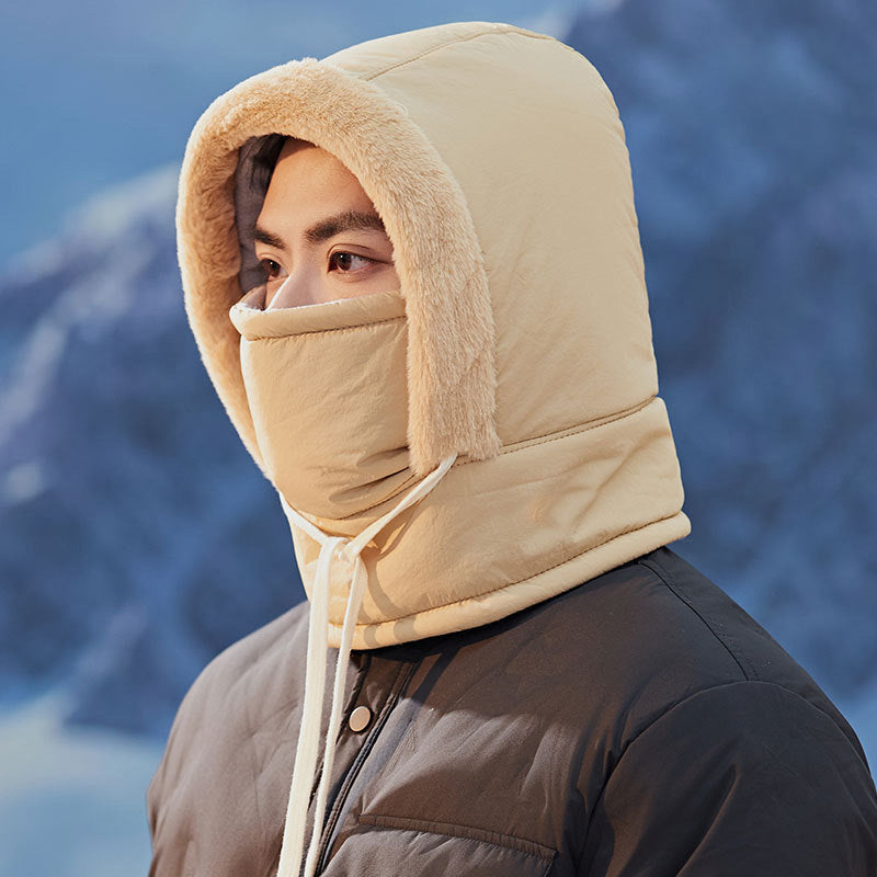 "Unisex vädersäker trappermössa med värmande hörselkåpor, justerbar passform, idealisk för vintersport och utomhusaktiviteter