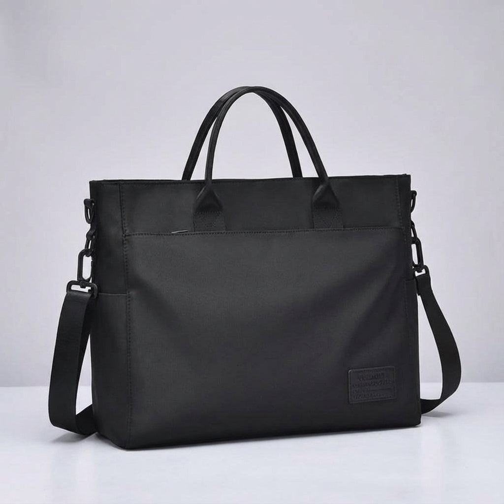 Mångsidig unisex laptopväska, vattenavvisande och slitstark axelväska för jobb, resor och vardag.