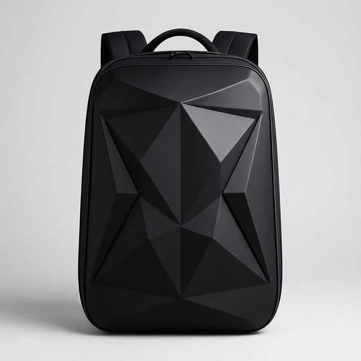 Organiserad StratoPack laptopväska i svart/silver, med vattentålig design & inbyggd USB-laddningsport för smarta enheter.