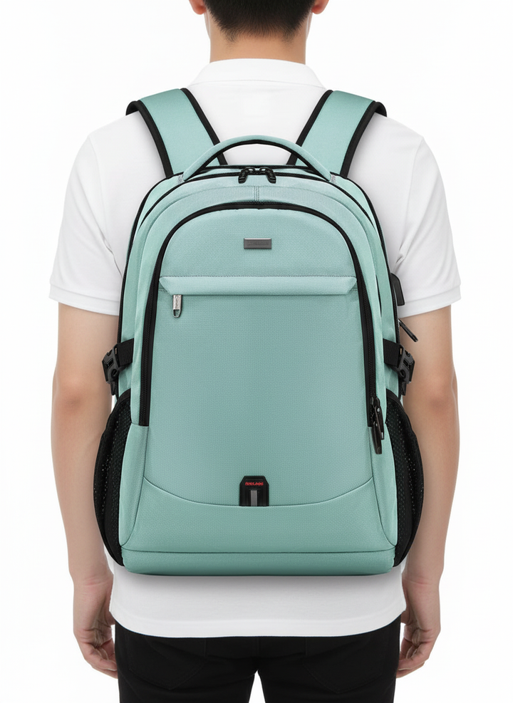 Mångsidig vattentät laptopväska för unisex, med plats för 15.6" laptop. Perfekt för jobb, skola, resor.