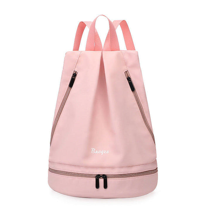 Unisex vattentät ryggsäck av nylon med fyrkantig design, andningsbar och slitstark, perfekt för alla äventyr.