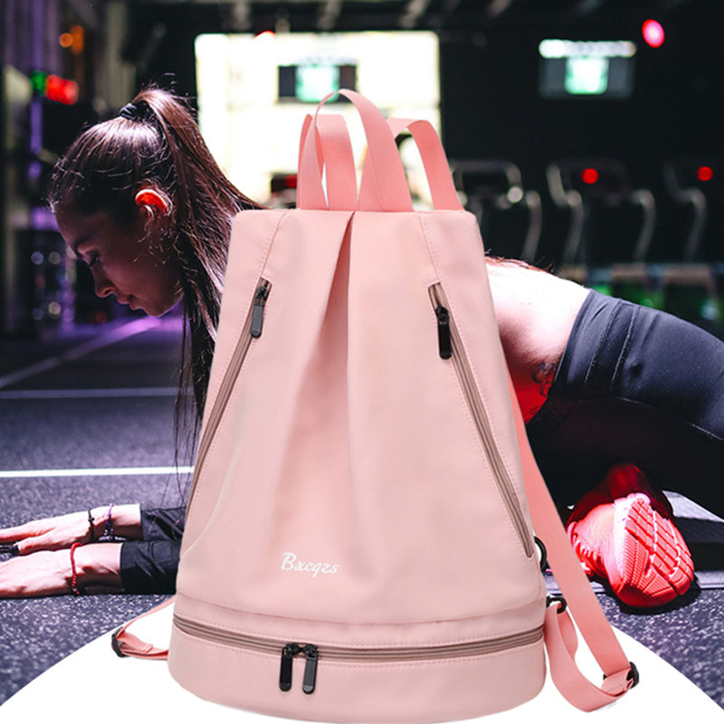 Unisex vattentät ryggsäck av nylon med fyrkantig design, andningsbar och slitstark, perfekt för alla äventyr.