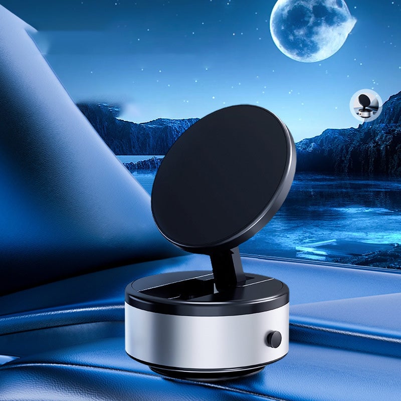 "Universal magnetisk bilfäste med stark magnet, svart design. Justerbar, passar flesta smartphones. Perfekt för handsfree-anv