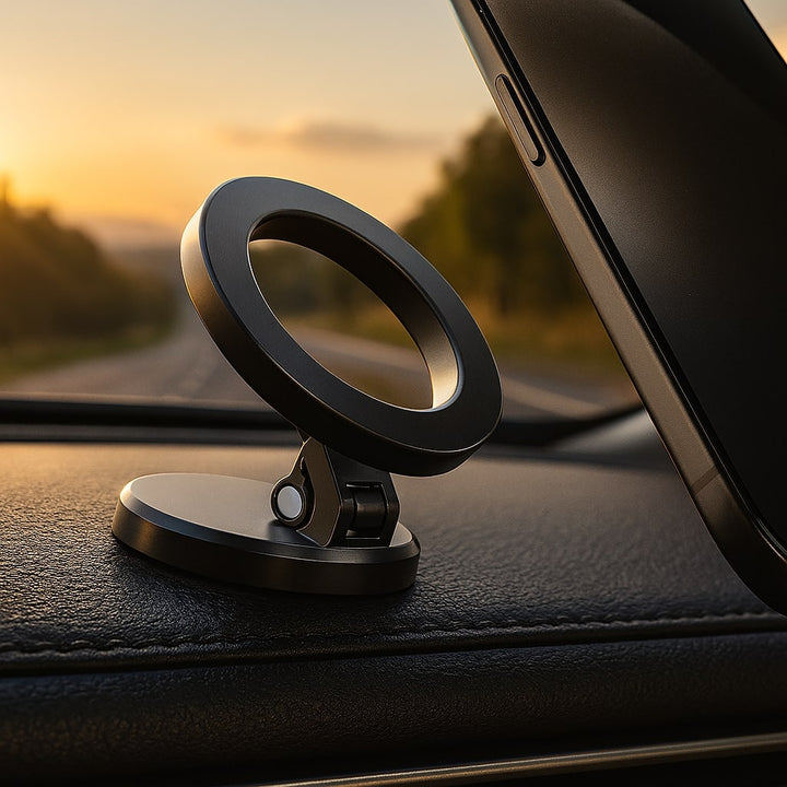 Universal magnetisk mobilhållare för bil. Säkert grepp för smartphone, handsfree körning.