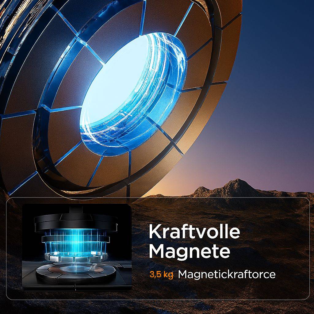 Kraftfull magnetisk telefonhållare för bil. Håll din mobil säkert på plats under färd.