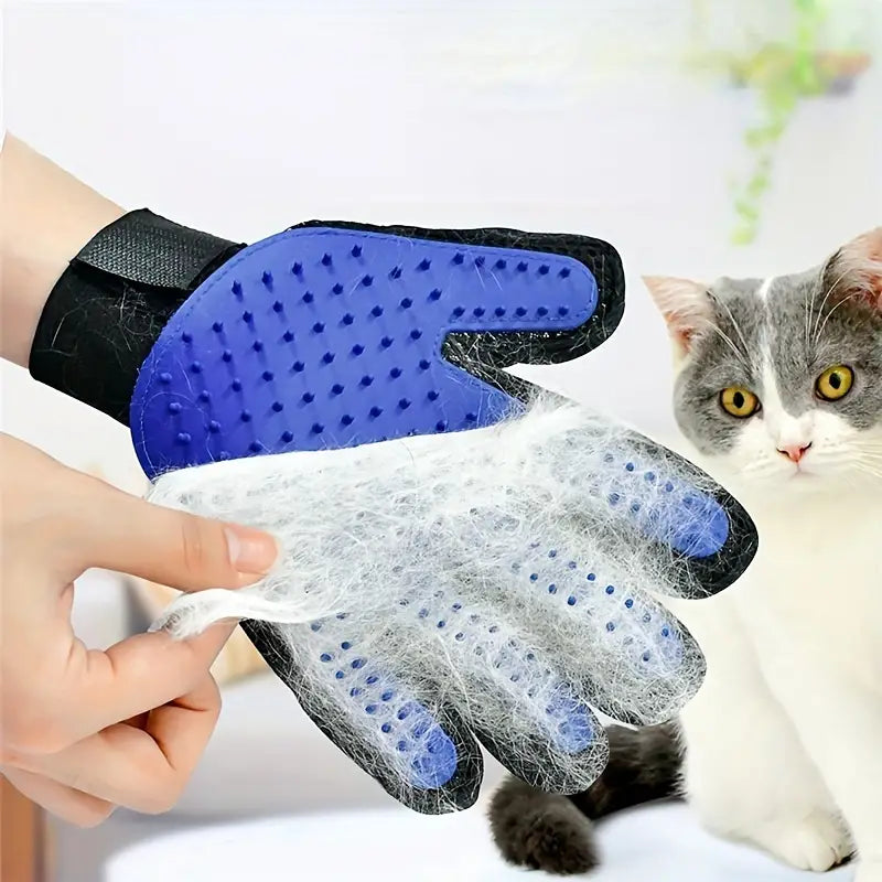 Ergonomisk pälshandske för husdjur. Komfortabel design som underlättar effektiv pälsvård för både hund & katt.