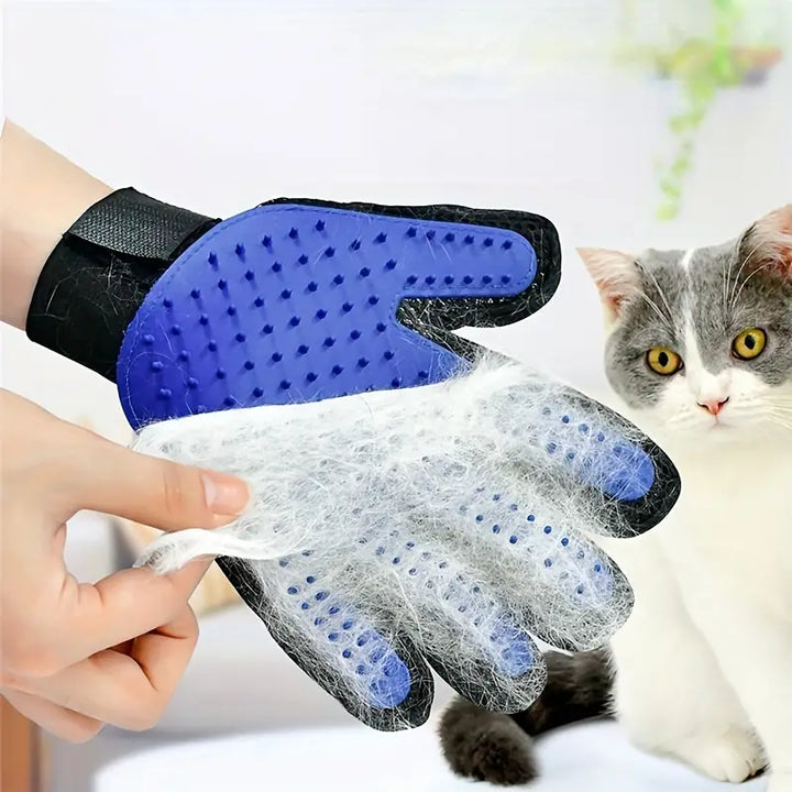 Ergonomisk pälshandske för husdjur. Komfortabel design som underlättar effektiv pälsvård för både hund & katt.