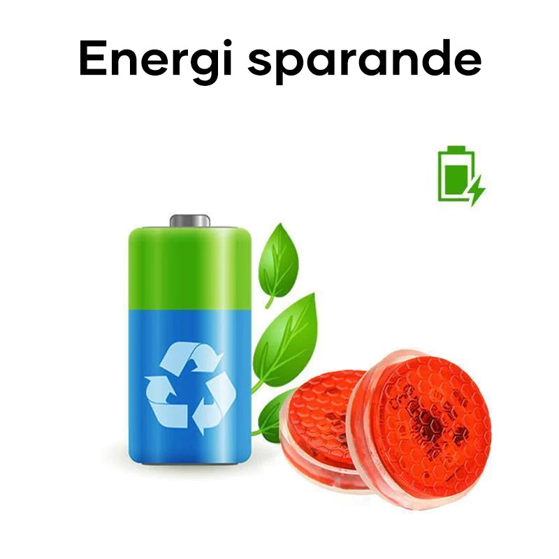 "Universell LED dörrvarningslampa för bil, röd/blå, 2-pack, mot olyckor. Små, vattentäta, enkel installation, ABS-plast."