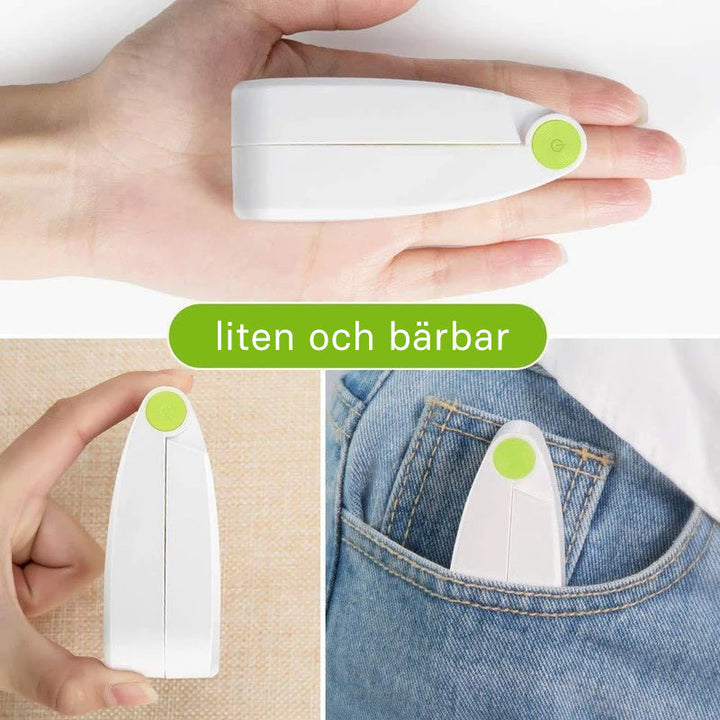 "Uppladdningsbar handhållen mini USB-fläkt i grön färg, kompakt design, perfekt för sommaranvändning, hållbar och bärbar."