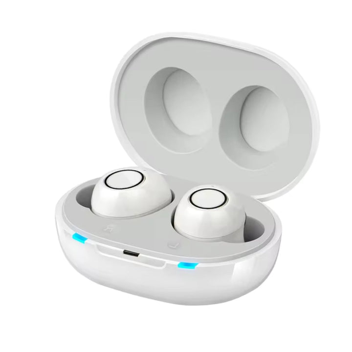 Uppladdningsbara in-ear hörapparater med Bluetooth & appkontroll för klar hörsel. Digital hörselhjälp.