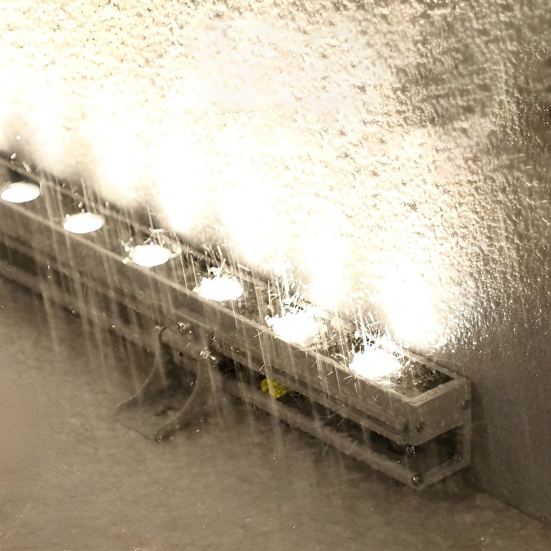 Fasadbelysning med väggtvättseffekt, dimbar LED-vägglampa, IP65 aluminium för utomhusbruk.
