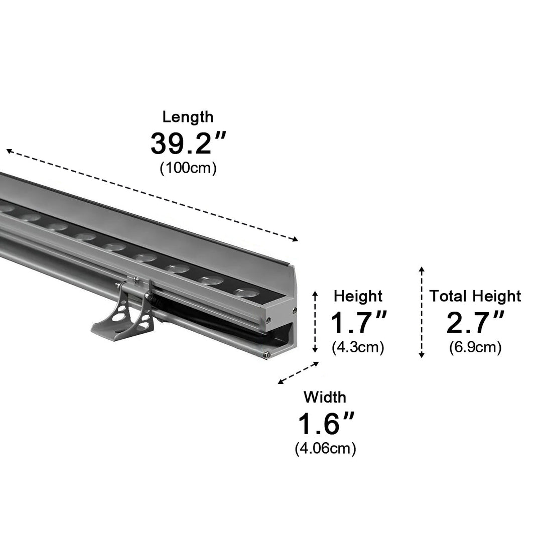 Fasadbelysning LED, dimbar vägglampa i robust aluminium, IP65 för villa & utemiljö.