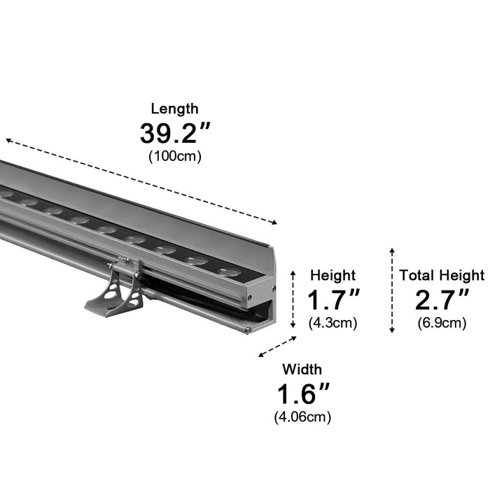Fasadbelysning LED, dimbar vägglampa i robust aluminium, IP65 för villa & utemiljö.